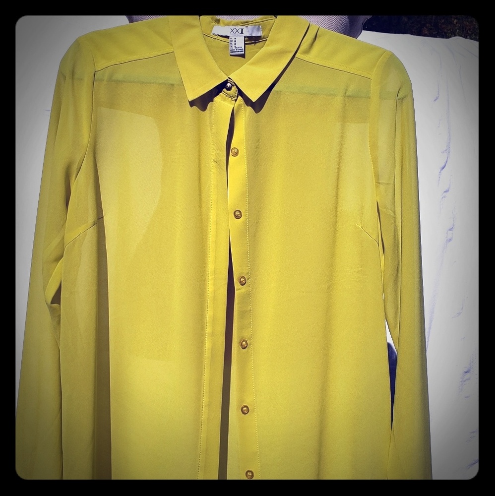 Limey green blouse